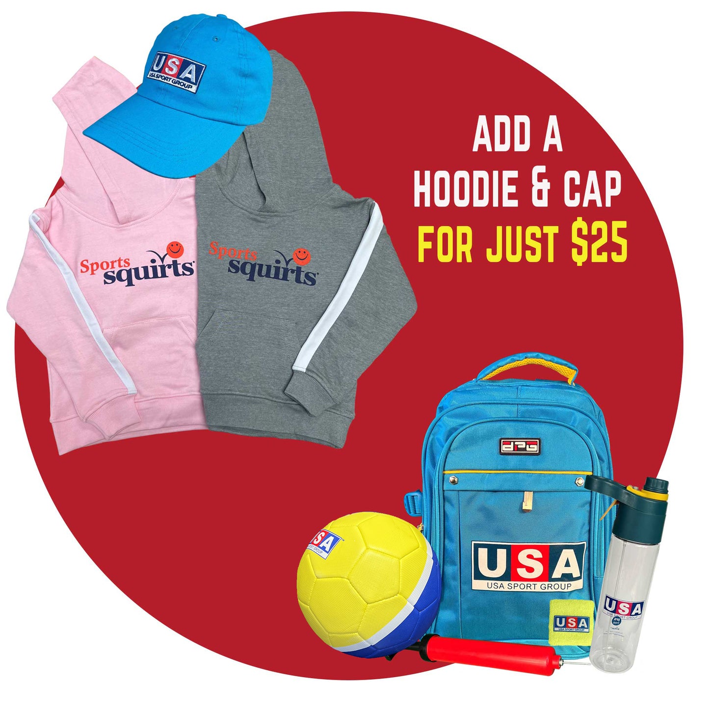 Squirts Soccer Pack + Clothing (Ages 3 - 7 yrs)