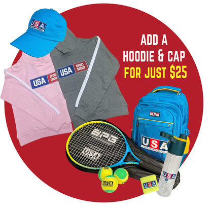 Tennis Pack + Clothing (Ages 9 - 12 yrs)